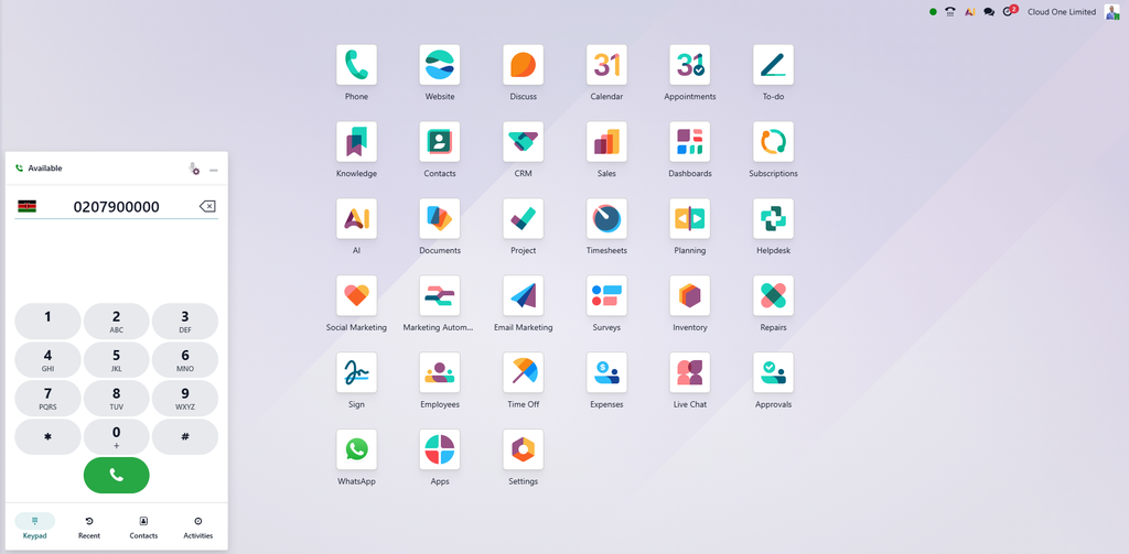 Odoo Phone System Elite Annual License